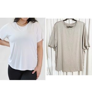 Athleta Plus Size Light Beige Recycled Material Lightweight Sports Wear Size 1X